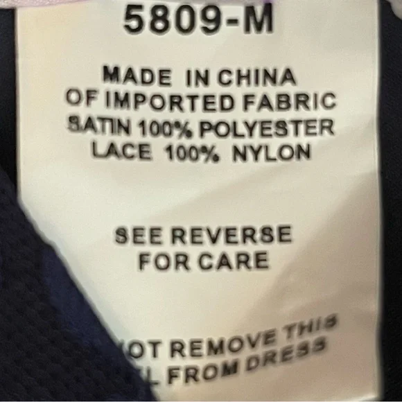 Hayley Paige Navy Maxi Dress Size 14 - Picture 9 of 13